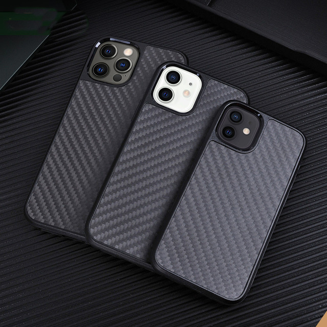 Real Carbon Fiber Phone Case For iPhone 12 Pro Max 11 XS XR X – Everweek