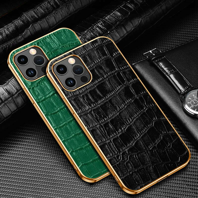 Crocodile Embossed Leather Case for iPhone 14 Pro and 14 Pro Max by Golden  Concept – GOLDEN CONCEPT