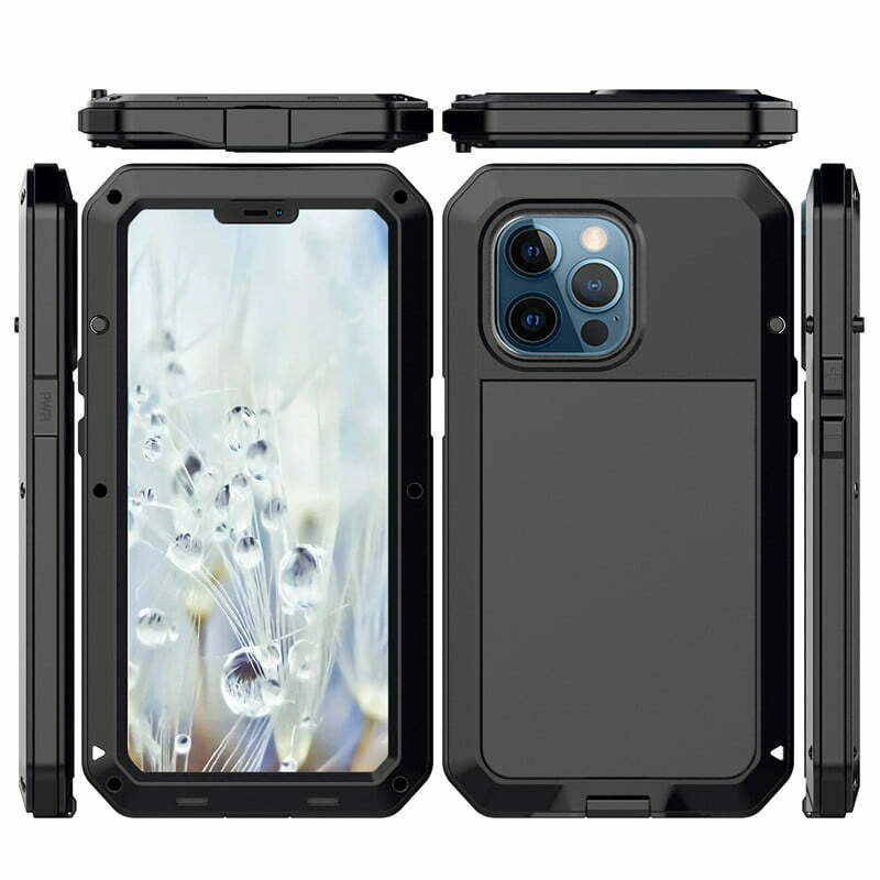 Shockproof Aluminum Gorilla Glass Case For iPhone 15 Pro Max 15 Plus 14 13  12 11