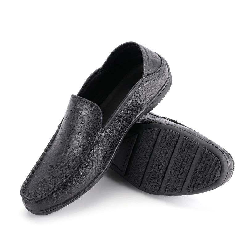 Men’s Ostrich Leather Slip-On Loafer - Everweek