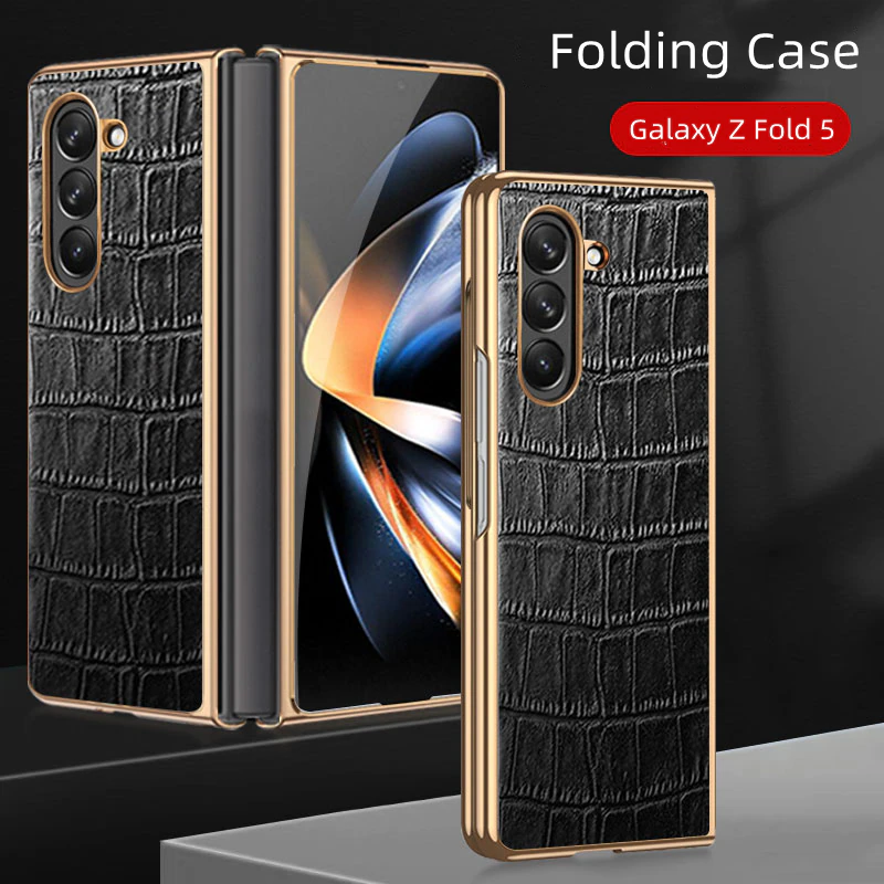 Premium Designer Leather Case for Samsung Z Fold 3